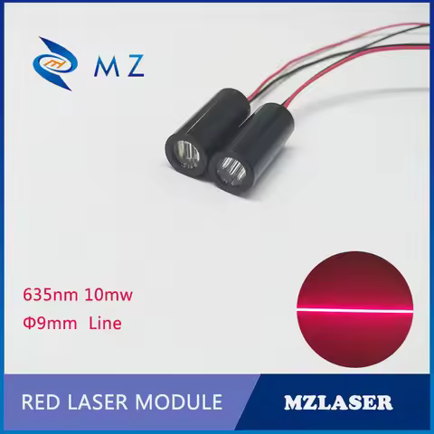 Line Laser module 635nm10mw Industrial grade APC drives 15 degree, 30 degree, 45 degree laser module