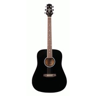 Ashton D20 BK Dreadnought Acoustic Guitar Black D20BK
