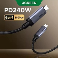 UGREEN Thunderbolt 4 USB C to USB C Data Cable Charger PD Fast Charging 240W 80Gbps 65383 - UGREEN T