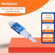 Small square box charging cable CAB238 White 1HORA