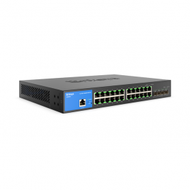 Linksys LGS328C 24-Port Managed Gigabit 乙太網路交換器 (4個10G SFP+ Uplinks)