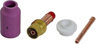 TIG Gas Lens Ceramic Cup Assorted Size Kit 45V27 (1/8" & 3.2mm Orifice) 10N25 54N14 54N01 for QQ300 