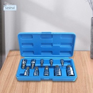 [szsirui] 10Pcs Triple Square Spline Bit Socket 12 Point M4 M5 M6 M8 M9 M10 12 M14 M16 18