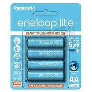 Panasonic eneloop Lite 公司貨 3號充電電池4顆入 1000mAh可回充3000次【台中恐龍電玩】