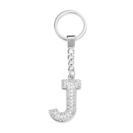 ESSPOC Initial Letter Keychain/Crystals Keyrings A-Z Letter Keychain For Car/Alphabet KeyRings For W