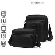 BRUNO CAVALLI Unisex Water Resistant Hidden Zipper Horizontal Vertical Crossbody Sling Bag BN4500910