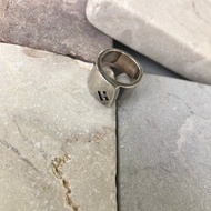 【 日本直送 名牌中古包 】HERMES 愛馬仕 戒指 銀色 H Logo 9號 vintage 古董 c5irig