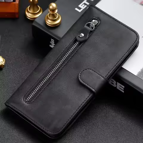 For Oneplus 13 13R 12 12R 5G Zipper Wallet Case OnePlus ACE 5 3 Pro 3V Leather Flip Book Cover One P