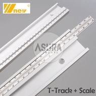 ALUMINIUM T-TRACK RAIL REL T TRACK WITH MOVABLE SCALE WNEW