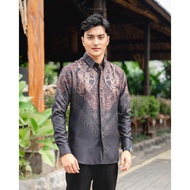 Laskala Batik Premium Ramayana Kemeja Batik Pria Slimfit Lengan Panjang