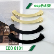 ecoWARE ECO6101 Matt Black Brushed Brass Colour Cabinet Handle Drawer Knob Handle Shoe Cabinet Handl