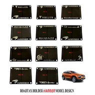 Road Tax Holder Car Roadtax Holder / 路税贴纸架 / Pemegang Road Tax Kereta Toyota HARRIER Design