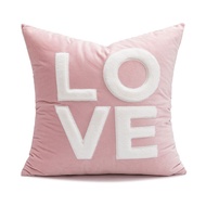 Pink Embroidery 3D Flower Cushion Cover Round Ruffle Flowers Pillow Cover 45x45cm/ 30x50cm Home Deco