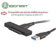 Dock 2.5 IOCREST usd 3.0 connects SSD hard drive, laptop HDD via usb 3.0 better than seagate hdd box