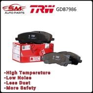 TRW - Proton Iriz / Persona VVT / Saga VVT 2019- Front Brake Pad ( GDB7986 ) Disc Pad