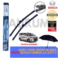 Bosch AeroTwin Wiper Blade set for Toyota Alpard(all model)