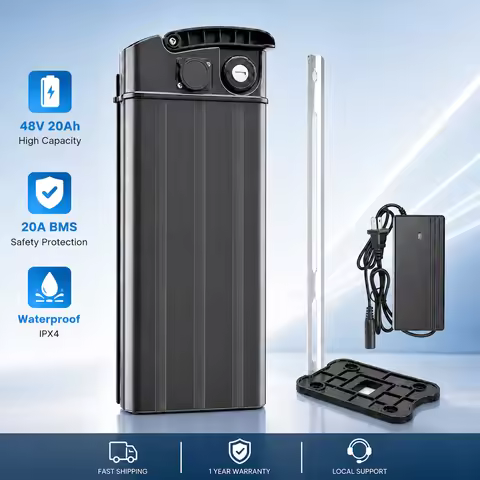 48V Ebike Battery, 12Ah/15Ah/20Ah/25Ah Optional,Folding E-Bike Lithium Battery, Ebike Replacement Ba