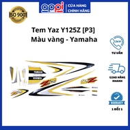 Genuine Yamaha 5BU-FG000 3-layer gold Yaz Y125Z stamp