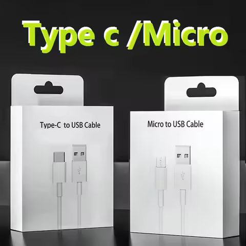 200pcs 1M 3ft Type c USB C Micro V8 5Pin Charger Cable for Samsung S10 S20 S23 S24 S6 s7 edge note 2