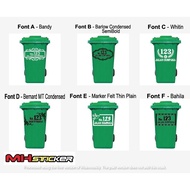 Custom Sticker Address Address for Trash Cans - Part 2 Custom Sticker Address Address Address Addres