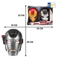 PROMO!!! Topeng Helm Helmet Iron Man Avengers / Topeng Ironman Anak nyala / Topeng Original Iron Man