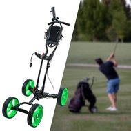 [tlvcbd] Golf Cart Golf Push Trolley Foldable 4 Wheel Golf Pull Cart Golf Accessories