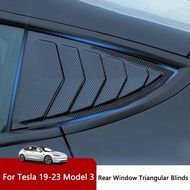 QHCP Car Side Window Triangle Shutter Rear Sunshade Blinder Window Shutters Fit For Tesla Model 3 20