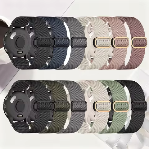 3pcs Stretchy Strap for Garmin Forerunner570 47mm/245/255/255S Band Nylon Elastic Loop Bracelets for