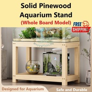 Aquarium Cabinet Rack Stand Solid Pinewood Minimalist Design size 40-150cm