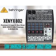 BEHRINGER XENYX802 Premium 8-Input 2-Bus Mixer With XENYX Mic Preamps and EQs