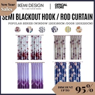 #LAH3 C123-C209 IKEMI LANGSIR PINTU TINGKAP / CURTAIN WINDOW  / TINGKAP / PINTU / Semi Blackout Read