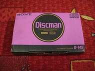 【完美作品】SONY Discman D-145 日本製 CD隨身聽，最高品質，簡易配件，現貨特價