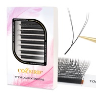 COZBIRD YY Eyelash Extensions Y lashes Volume 4d Premade fans 0.07 C D 8-15mm Soft 12 rows