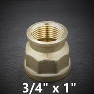 1 Piece 1/8" 1/4" 3/8" 1/2" (M.STOCK) Female Thread Brass Pipe Straight Union Connectors Coupler Ada