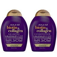 [Ready Stock] OGX Biotin & Collagen Shampoo / Conditioner (2 sizes)