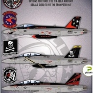1/32 DECAL plane for Trumpeter F/A-18E/F- 3 options - Furball Aero-Desgn USA - printed by CARTOGRAF