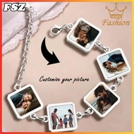Custom 5/1 Photo Bracelet Personalised Picture Jewellery Meaningful Commemorative DIY Gift