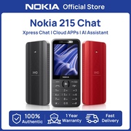 【2026 New】Nokia 215 Chat Dual 4G Network Online Xpress Chat Cloud Apps AI Assistant 2.8" Screen Blue