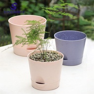 【Fast delivery】 Home Supplies Flowerpot Pink Gardening Tools Breathable Flower Pot Purple Detachable Bottom Flower Pot Light Blue Multicolor Flowerpot Khaki Round Flower Pot