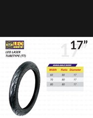 LEO LASER TUBE -TYPE TIRE FOR MOTORCYCLE 60/80×17, 70/80×17,80/80×17