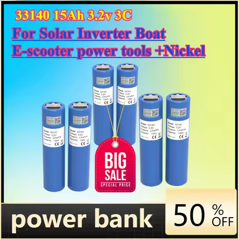 1-6PCS 33140 15Ah 3.2v 3C lifepo4 battery Phosphate Battery for Solar Inverter Boat E-scooter power 