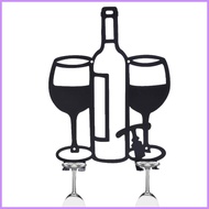 Wall Wine Glass Holder Metal Wine Bottle Hanger For Home Kitchen No-Punch Liquor Bottle Hanger Upsid