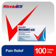 RiteMED Mefenamic 250mg 100 Tablets (Anti - Inflammatory) +