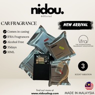 Nidou Car Fragrance 30-45 Hari I Pewangi Kereta I Car Perfume I Hanging Car Freshener IFRA Fragrance
