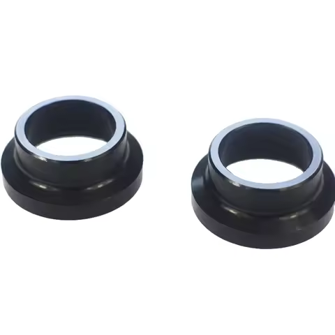 Novatec 20mm front hub side caps For 4 IN 1 thru axle O.L.D. 110mm D881SB D991SB black alloy MTB end