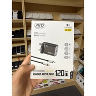 PBD PD-C27 120W CHARGER SET TYPE C TO TYPE C SINGLE OUTPUT SUPER FAST CHARGING PREMIUM PRODUCT