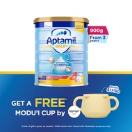 Aptamil Gold+ Growing Up Milk Stage 4 900g + Free MODU'I Bear Cup