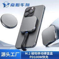 M.2 2230 Nvme SSD Enclosure Magnetic External Hard Drive Enclosure PD100W Fast Charge