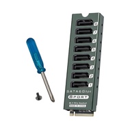 R* 8 Way SATA3 6Gbps Extension Card For M 2 PCIe Slot With Independent Activity LEDs