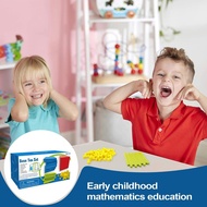 Colorful Base Ten Blocks & Activities Set Base 10 Math Manipulatives Counting Cubes for Kids Kinderg